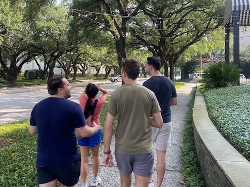 Walkers in Museum District